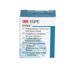 3M ESPE Unitek Stainless Steel First Permanent Molar Crown, 900321, upper right, size 1