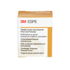 Couronnes Temporaires Métalliques 3M ESPE L54 - Prémolaire Inférieure Droite - Boîte De 5