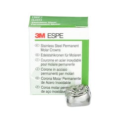 3M ESPE Stainless Steel First Permanent Molar Replacement Crown, 6-UR-6, upper right