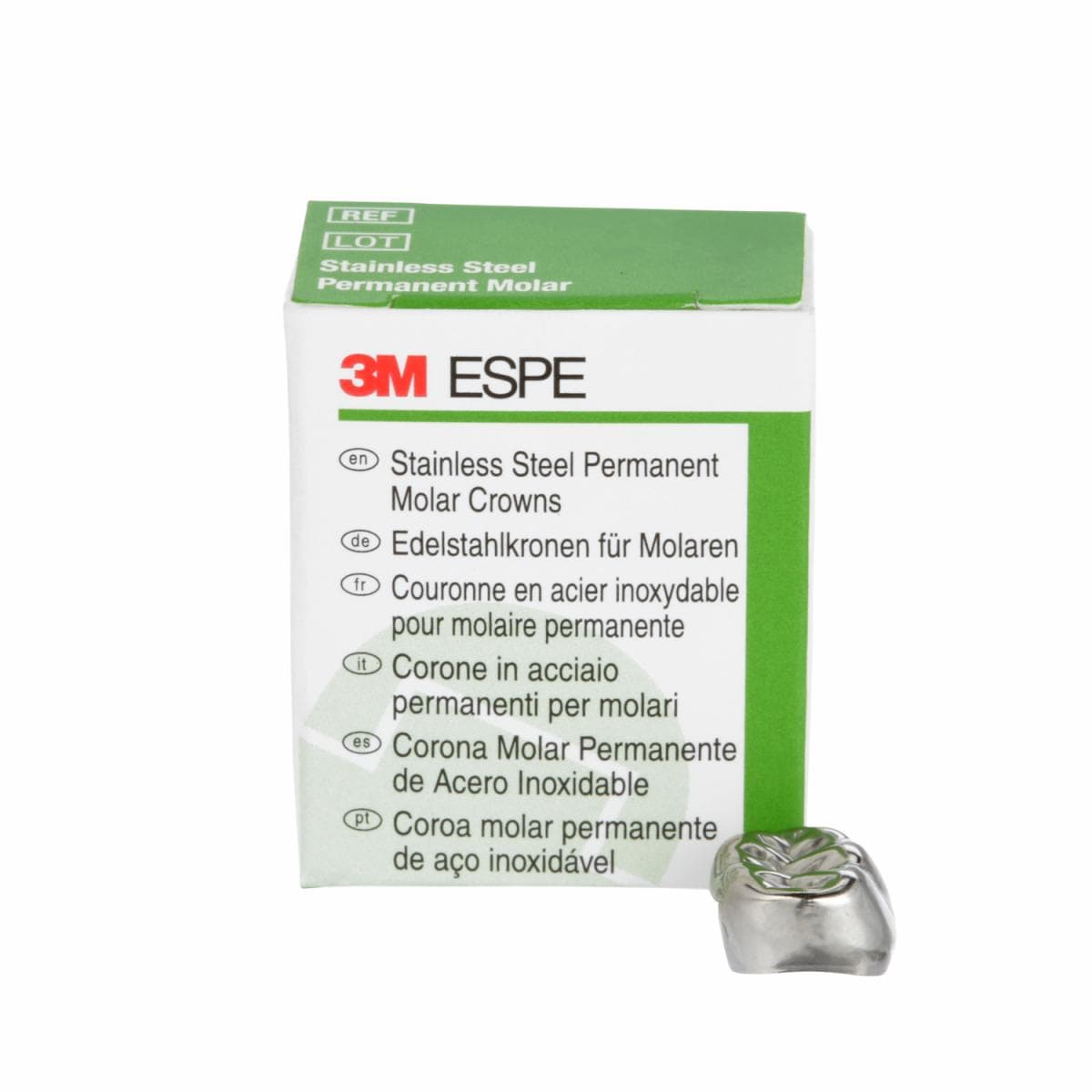 3M™ ESPE™ Stainless Steel First Permanent Molar Replacement Crown, 6LR