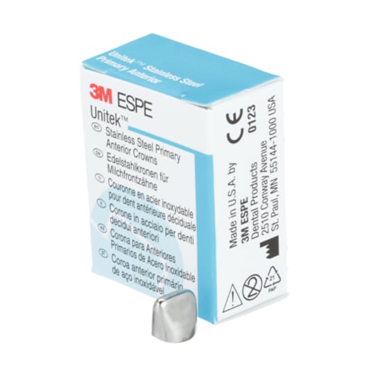 3M ESPE Unitek Primary Anterior Crowns - Stainless Steel Pediatric Dental Crowns