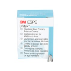 3M ESPE Unitek Stainless Steel Primary Anterior Crown, 907033, upper right lateral, size 3