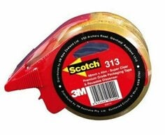 Scotch® Box Sealing Tape 313 with Tape Dispenser, 48mm x 40m