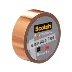 Scotch® Expressions Washi Tape, C614-CPR-EF, foil, copper