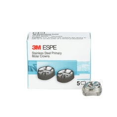 3M ESPE Stainless Steel Second Primary Molar Replacement Crown, E-UR-5, upper right