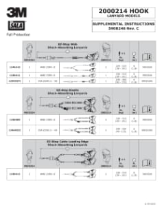 3M™ DBI-SALA® EZ-Stop™ Leading Edge 100% Tie-Off Cable Shock