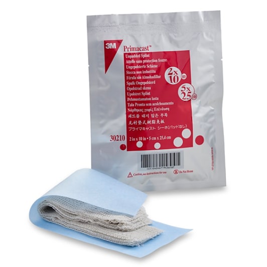 3M™ Primacast™ Unpadded Splint, 30210, product and package