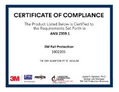 1002205 ANSI Certificate