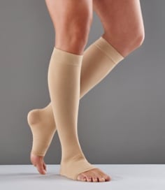 FUTURO Therapeutic Open Toe Knee Length Stockings for Men & Women