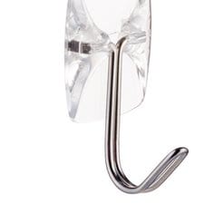 Command™ Small Clear Wire Hooks with Clear Strips 17067CLR-ES