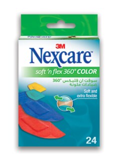 Nexcare™ 556-24D Soft 'n' Flex Bright, Ast, 24/box front