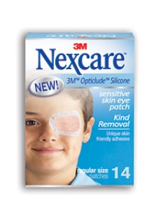 Nexcare™ SENSITIVE SKIN EYE PATCH REGULAR, 14/box front