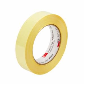 3M™ Polyester Film Electrical Tape 1350F-2, 50M, Yellow, 24 in X 72 yds, 3-in paper core, Log roll, 1 Roll/Caseimage