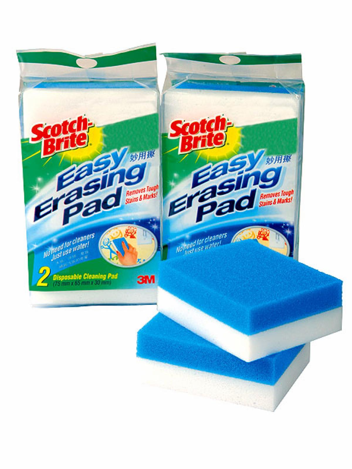 ScotchBrite™ Easy Erasing Pad, Blue, 10 Packs/Inner, 5 Inners/Case