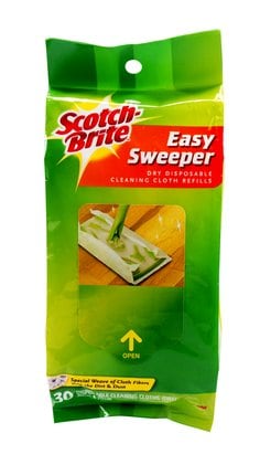 Scotch-Brite™ Easy Sweeper Plus+ Paper Wiper Starter Kit, Green