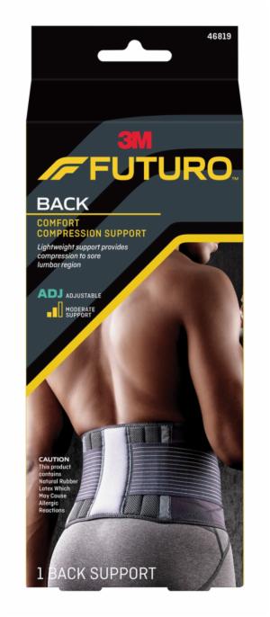 FUTURO Comfort Compression Back Support, 46819ENR, Adjustableimage