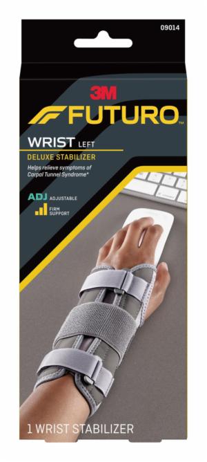 FUTURO Deluxe Wrist Stabilizer Left Hand, 09014ENR, Adjustable. Greyimage