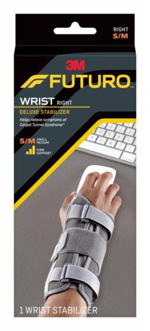 FUTURO Deluxe Wrist Stabilizer Right Hand, 09090ENT, S/M image FUTURO Deluxe Wrist Stabilizer Right Hand, 09090ENT, S/Mimage