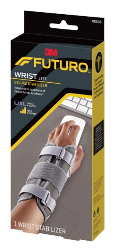 FUTURO (TM) US 09013ENR, 09014ENR, 09144ENT, 09090ENT, 45538ENT, 09137ENT, Deluxe Wrist Stabilizer