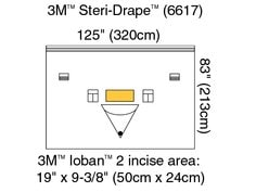 Isolation Drape with Ioban 2 Incise Film and Pouch Illus 6617