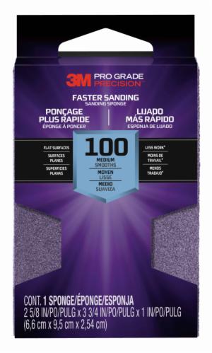 3M™ Pro Grade Precision Faster Sanding Block Sponge, 24001TRIP-F-B, 2 5/8 in x 3.75 in x 1 in, Fine, 12/csimage