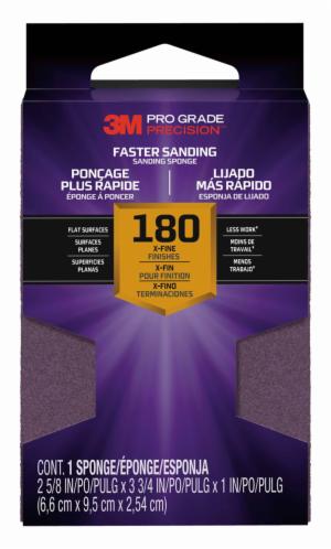3M™ Pro Grade Precision Faster Sanding Block Sponge, 24002TRIP-XF-B, 2 5/8 in x 3.75 in x 1 in, X-Fine, 12/csimage