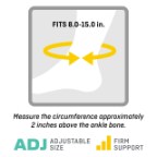 US 48507EN Night Plantar Fasciitis Sleep Support Size Chart