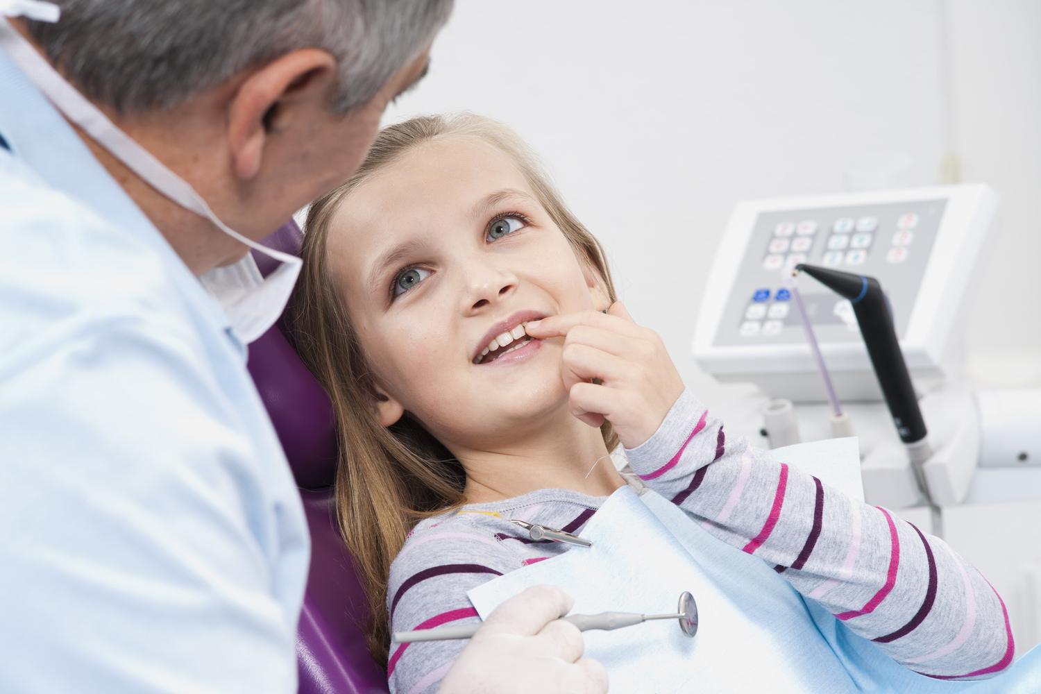 young patient with dentist