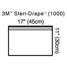 Small Towel Drape Clr Plastic Adh strip Illustration 1000