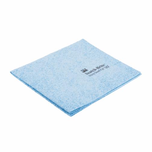 Scotch-Brite™ Micro Duett Wipes, Blue, 350 mm x 400 mm, 5/Pack crop
