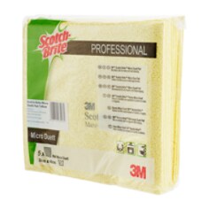 Scotch-Brite™ Micro Duett Wipes, Yellow, 320 mm x 400 mm, 5/Pack
