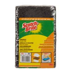 FN510035127 Scotch Brite 46 Griddle Polishing Pads Black 100 mm X 130 mm 20 Box Cfip.tif