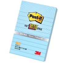 Post it® Super Sticky Lined Notes 643S-2, 3 in x 4 in, 12 Pads/Bag, 12 Bags/Carton
