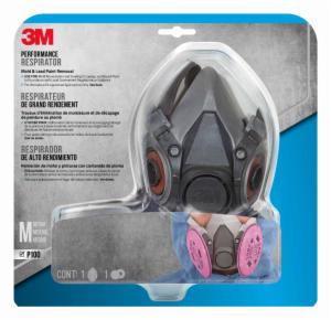 3M™ Performance Mold and Lead Paint Removal Respirator P100, 6297P1-DC, Size Medium, 1 each/pack, 4 packs/caseimage