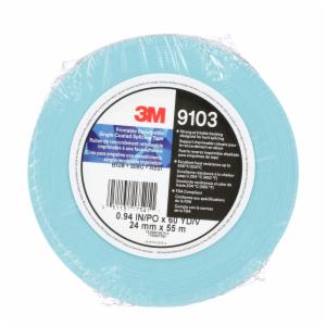 3M™ Printable Repulpable Single Coated Splicing Tape 9103, Blue, 24 mm x 55 m, 4.1 mil, 36 Roll/Caseimage