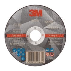 Rueda de corte plateada de 3M™, T41, 125 mm x 2 mm x 22.23 mm, PN51795