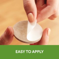 Scotch Surface and Protection 32 FeltPads Beige Easy To Apply