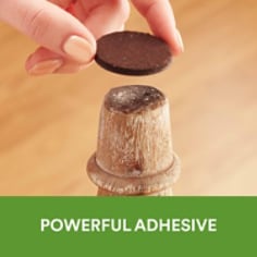 Scotch Surface and Protection 32 FeltPads Brown Powerful Adhesive