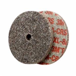 Scotch-Brite EXL Unitized Wheel, XL-UW, 8A Coarse, 1-1/2 in x 1/8 in x 3/16 in, 80 ea/Caseimage
