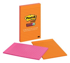 Post-it(R) Super Sticky Notes 5845-SSUC EU, Neon Green and Fuchsia