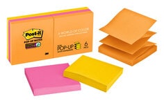 Post-it(R) Super Sticky Pop-up Notes R330-6SSUC, Rio de Janeiro colors