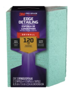 3M™ Pro Grade Precision™ Drywall Edge Detailing Angled Sanding Sponge Fine grit