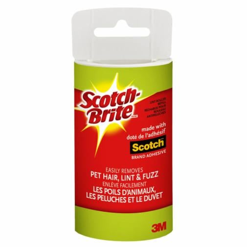 3M™ 隨手黏® 毛絮黏把─居家用補充包 837RP-70,70張, 2捲入