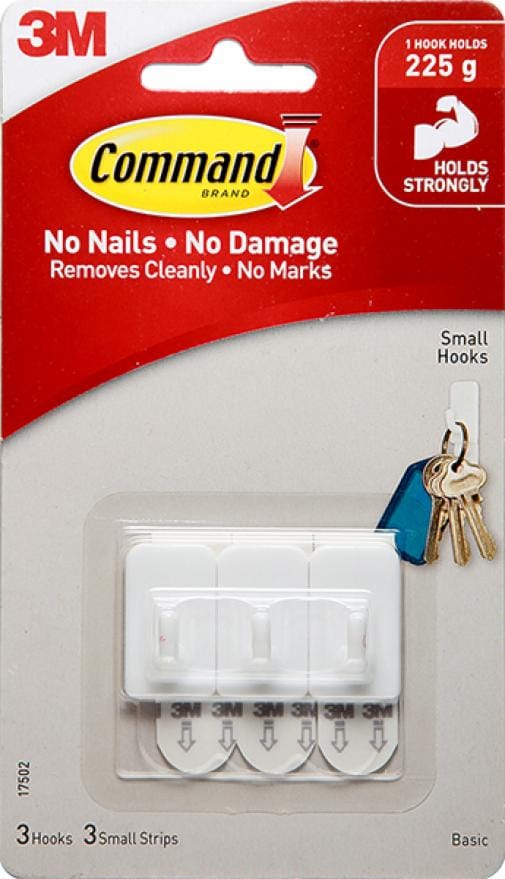 Command™17502ANZ Basic Small Hooks