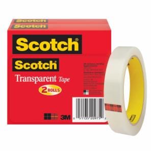Scotch Transparent Tape 600-2P34-72, 3/4 in x 2592 in (19 mm x 65,8 m) 2 PK image Scotch Transparent Tape 600-2P34-72, 3/4 in x 2592 in (19 mm x 65,8 m) 2 PKimage