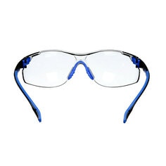 3M Solus Protective Eyewear with Indoor/Outdoor Grey Scotchgard Anti-Fog Lens, S1107SGAF, Black/Blue