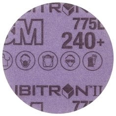 3M™ Cubitron™ II Hookit™ Filmrondell 775L, 240+, 75mm, 0 hål, 250 st/krt