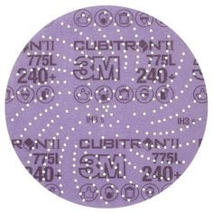 3M™ Cubitron™ II Hookit™ disco de film Clean Sanding 775L, 150 mm, 240+