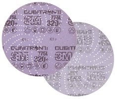 3M™ Cubitron™ II Hookit™ disco de film Clean Sanding 775L, 150 mm, 320+, multiorificio