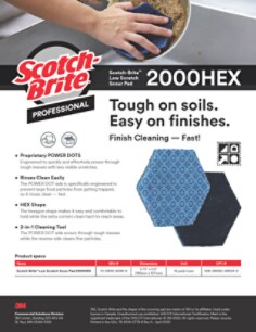 Scotch-Brite™ Scour Pad 2000HEX – Sell Sheet